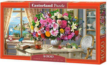 Summer Flowers and Cup of Tea Puzzel (4000 stukjes) |, Verzenden, Nieuw