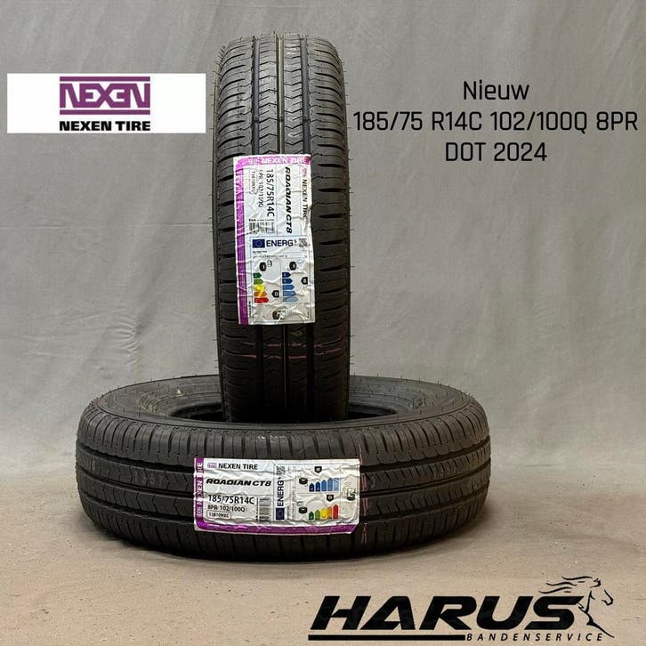 185/75/14C 102Q Nexen zomerbanden nieuw 2X GRATIS MONTAGE, Auto-onderdelen, Banden en Velgen, 14 inch, Erkend duurzaam, Zomerbanden