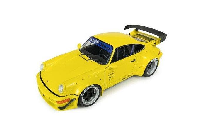 Porsche 911 RWB Bodykit 23 Natali Yellow (993) - 1:18 -, Hobby en Vrije tijd, Modelauto's | 1:5 tot 1:12