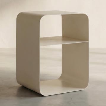 *WOONWINKEL* Stalen Bijzettafel Cream, Huis en Inrichting, Verzenden, Nieuw