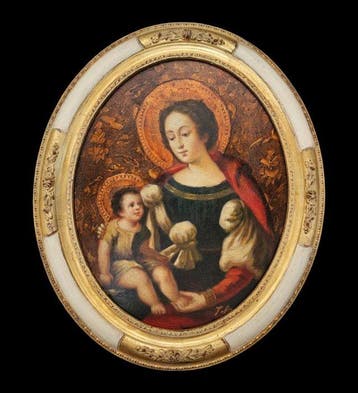 Scuola europea - Madonna con bambino