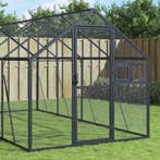 vidaXL Volière 1,79x2x1,85 m aluminium antracietkleurig, Verzenden, Nieuw