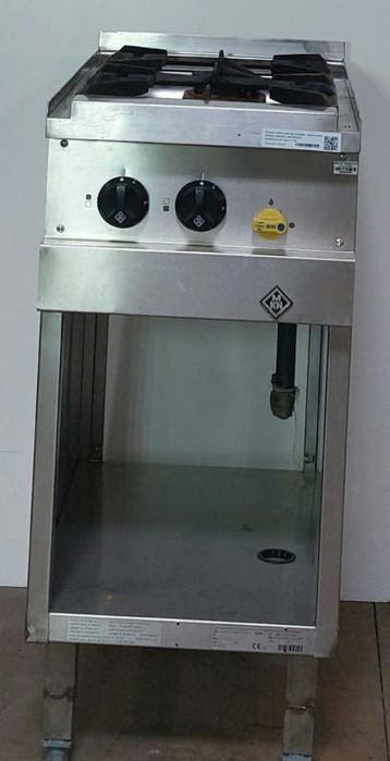Occasion MKN 2-pits Gas kooktafel - staand model, Ophalen, Gebruikt, Overige typen