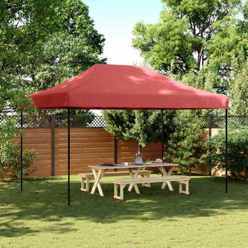 vidaXL Partytent 292 x 440 x 315 cm Bordeauxrood Oxford Stof, Tuin en Terras, Partytenten, Verzenden, Nieuw, Partytent