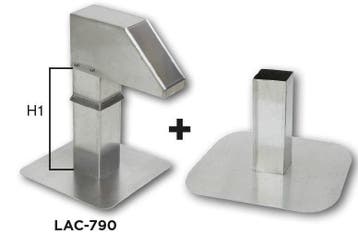 Dakdoorvoer | Aluminium | regelbaar onderstel | 12x12 cm..., Verzenden, Nieuw in verpakking