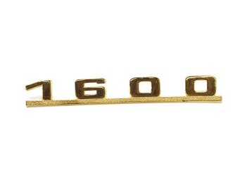 Achterembleem 1600, goudkleurig. Porsche 356, Verzenden, Nieuw