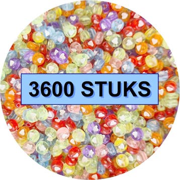 Fako Bijoux - Hartjes Kralen Bulk - Acryl - 7mm - Sieraden, Verzenden, Nieuw