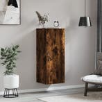 vidaXL Wandkast 34,5x34x90 cm bewerkt hout gerookt, Minder dan 50 cm, Verzenden, Nieuw, Minder dan 100 cm