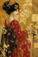 ONIINK - ART - Geisha & Kinstugi Eclats d’Empire - Edo Noire
