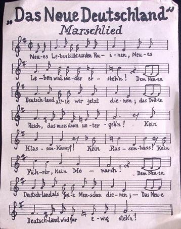 Marslied - Het nieuwe Duitsland (lijst optie), Verzamelen, Militaria | Tweede Wereldoorlog, Verzenden