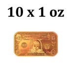 1 Troy Ounce - Koper .999 - 10 x 1 oz $45 Donald Trump