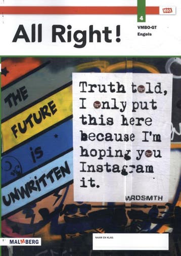 All Right 4 vmbo gt 3.1 Leerwerkboek 9789402077704, Zo goed als nieuw
