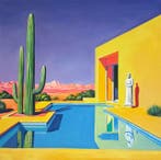 Alexy Berthelot - Yellow statue house Nevada