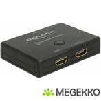 Delock 18749 HDMI 2 - 1 Schakelaar bidirectioneel 4K 60 Hz, Verzenden, Nieuw