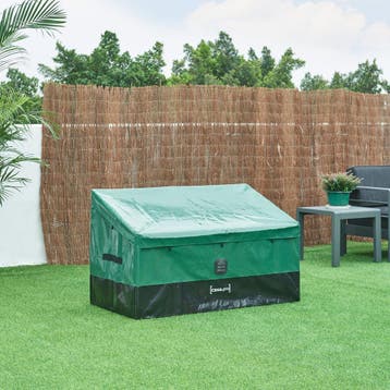 Tuin opbergbox Alanno 51/76x122x64 cm groen en zwart 387L ca, Verzenden, Nieuw