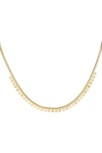 Ketting muntjes - zilver stainless steel (Kettingen), Sieraden, Tassen en Uiterlijk, Kettingen, Verzenden, Nieuw, Zilver, Overige materialen