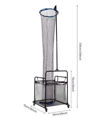 Verstelbare Volleybal Trainer met Net en Wielen 330 cm, Verzenden, Nieuw