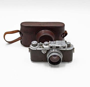 Leica IIIA + 500mm f2 + Custodia Analoge camera