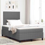 vidaXL LED Box Spring Bed Lichtgrijs en wit. 120 x 200 cm, Verzenden, Nieuw