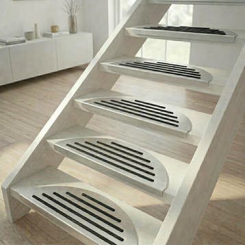 Trapmat aluminium - Rubber strepen, Verzenden, Nieuw