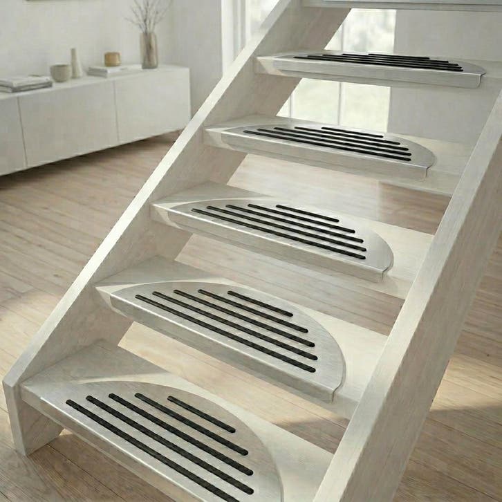Trapmat aluminium - Rubber strepen, Doe-het-zelf en Verbouw, Ladders en Trappen, Verzenden