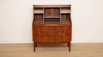 Vintage secretaire | Palissander | 94 cm, Ophalen of Verzenden, Nieuw