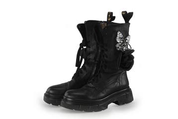 Gio+ Veterboots in maat 40 Zwart, Verzenden, Zwart, Boots, Zo goed als nieuw