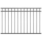 vidaXL Schuttingpaneel ASSEN staal 1,7x1 m zwart, Verzenden, Nieuw, IJzer, 1 tot 2 meter