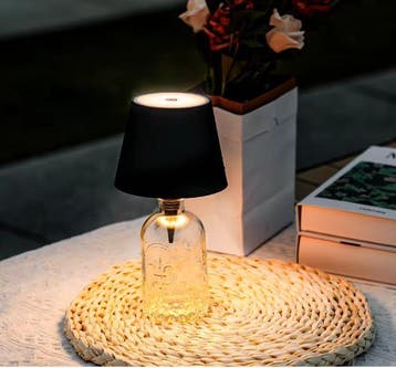 Draadloze LED Fles Tafellamp – Touch Control en 3 Kleuren, Verzenden, Nieuw