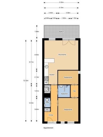 Te Huur 3 Kamer Appartement Vinkenstraat In Zaandam, Direct bij eigenaar, Noord-Holland, Zaandam, Appartement