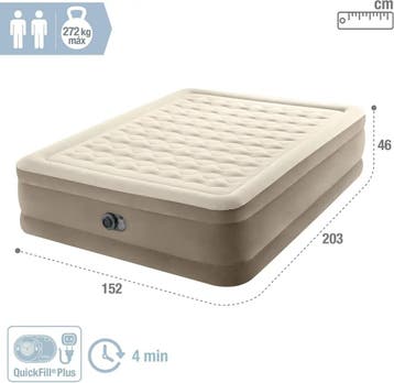Intex Ultra Plush Luchtbed 200x152x46cm - electrisch opbl..., Verzenden, Nieuw