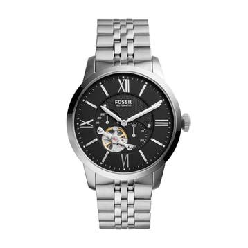 Fossil Townsman ME3107 - Horloge - Staal - Zilverkleurig - Ø, Verzenden, Nieuw