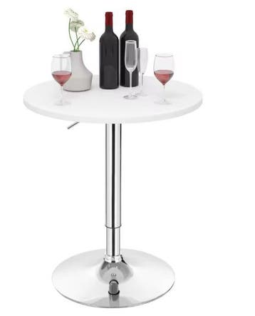 Ronde bartafel 60 cm verstelbaar met 360° draaibaar blad, Verzenden, Nieuw