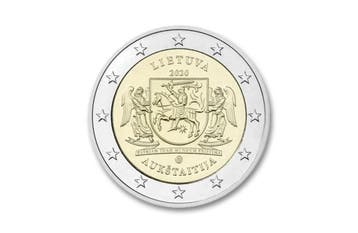 2 Euro Aukstaitjia 2020 - Litouwen, Postzegels en Munten, Verzenden