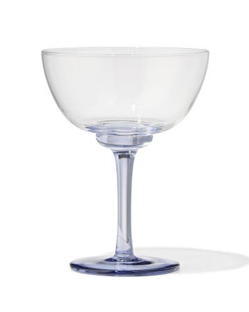HEMA Cocktailglas 210ml glas gekleurde steel, Verzamelen, Glas en Borrelglaasjes, Verzenden, Nieuw