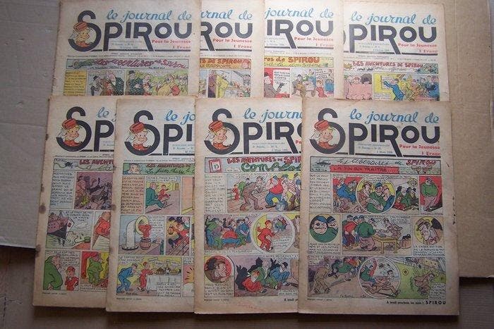 Spirou (magazine) N°3 à N°10 - 1939 - 2e année - 8, Boeken, Stripboeken