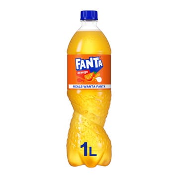 Fanta Orange 1 liter fles, Ophalen of Verzenden