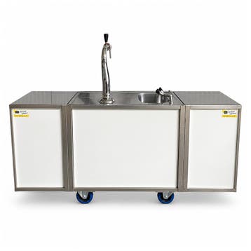 Huur: Verrijdbare uitklapbare biertap, Ophalen of Verzenden