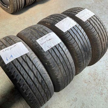 4 x Barum 205-60-15 Zomerbanden 7mm, Gebruikt, 15 inch, Band(en), Personenwagen