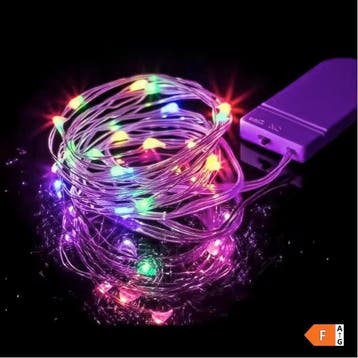 LED Lichtslinger Batterij Zilverdraad Sterrenverlichting, Diversen, Verzenden, Nieuw