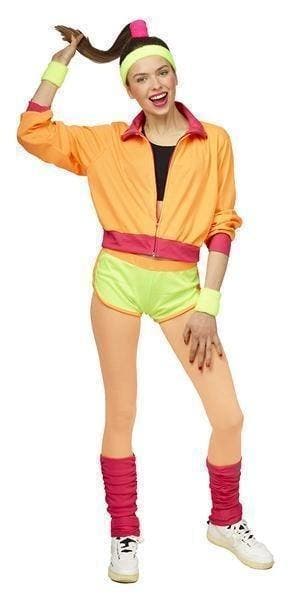 Sexy Disco Trainingspak Fluor Dames, Kleding | Dames, Carnavalskleding en Feestkleding, Nieuw, Ophalen of Verzenden