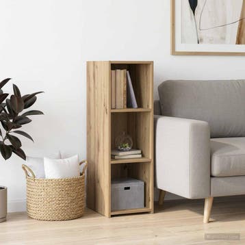 vidaXL Dressoir Artisanaal eiken 30 x 41 x 93 cm Bewerkt, Verzenden, Nieuw, Overige houtsoorten, Minder dan 50 cm