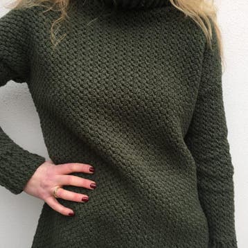 Haakpatroon Stoere Coltrui voor dames - Handmadejolie, Ophalen of Verzenden, Nieuw