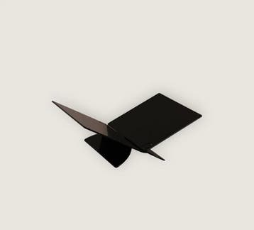 Design Coffee Table boekenstandaard Aluminium – Zwart, Nieuw, Zwart, Metaal