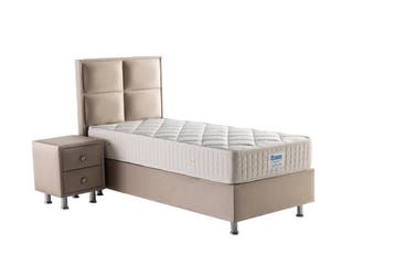 Opberg Boxspring Magnum Beige-Cream - diverse maten, Verzenden, Nieuw, Eenpersoons