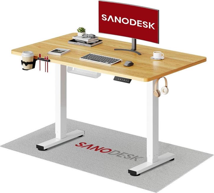 Zit sta bureau - Elektrisch - Verstelbaar - 110x54 cm - Brui, Huis en Inrichting, Bureaus, Zo goed als nieuw, Verzenden