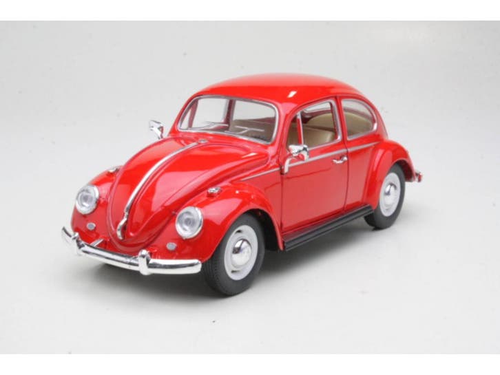 GSDCCkin 0007002wr 1/24 1967 Volkswagen Classic Beetle, red, Hobby en Vrije tijd, Modelbouw | Figuren en Diorama's, Nieuw, Ophalen of Verzenden