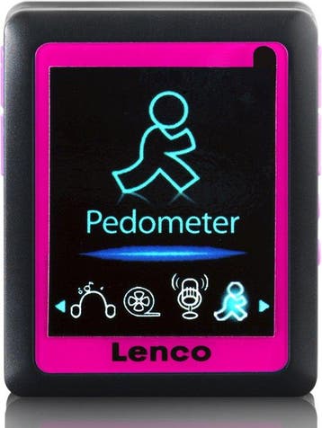 MP4-speler - 4GB - Zwart/Roze - Lenco PODO-152 Pink, Verzenden, Zo goed als nieuw