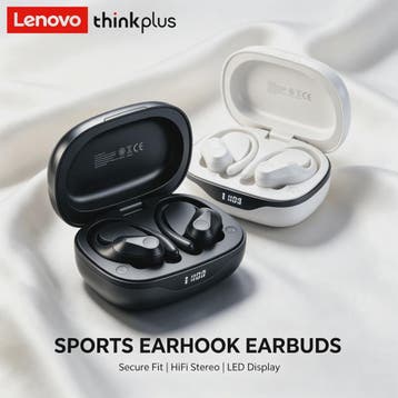 Lenovo LP75 Draadloze Oordopjes met Oorhaak - Sport, Bellen, Verzenden, Nieuw