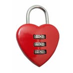 Stahlex Hartvormige cijferhangsloten - set van 10 - rood..., Ophalen of Verzenden, Nieuw